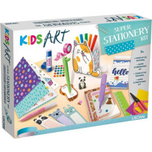 KIDS ART Stationary Lab - LISCIANIGIOCHI - Kreatives Schreibwaren - Marker &amp; Aufkleber - Kawaii Zubehör - Ab 7 Jahren