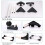 Adjustable PC Tower Stand with Wheels, Durable Steel Frame, Under Desk Rolling CPU Holder Black 3