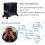 Adjustable PC Tower Stand with Wheels, Durable Steel Frame, Under Desk Rolling CPU Holder Black 5