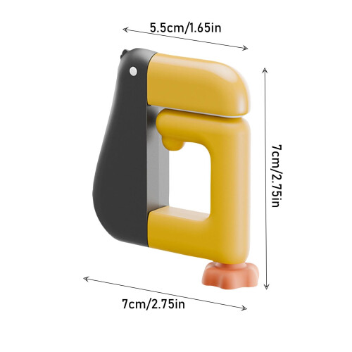 Cute Duck Foldable Purse Hook with Adjustable Clamp and Non‑Slip Pads for Table Office School White 2