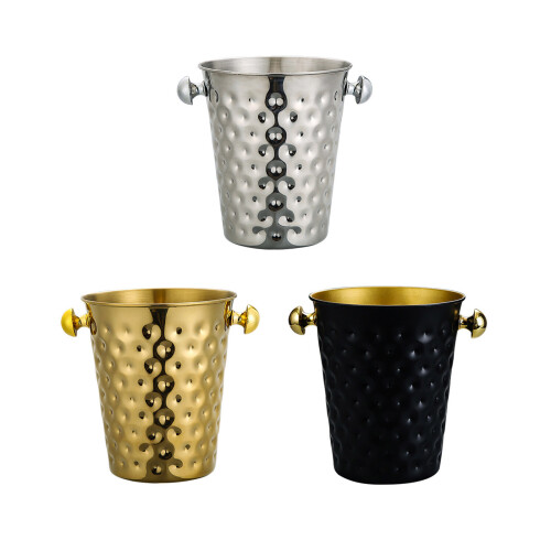 Stainsless Steels Ice Buckets Beverage Tub for Parities,-Gold 2