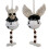 Horror Theme Devil Skull Hanging Bells Ornament Resins-Cow head 2