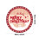 Merry Christmas Round Rug 23.6" Red Polyester 2