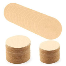400 Stuks Ongebleekt Papier Koffiefilter Rond Vervangend Koffiefilterpapier (2,3 Inch in Diameter)