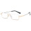 Gold Reading Glasses +2.50 Blue Light Blocking Progressive Multifocal Memory Titanium Frame for Men 1