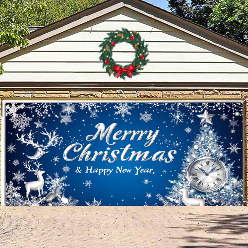 Kerstbanner voor garagedeurdecoratie (1 stuk) 2