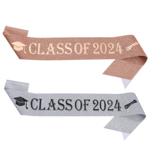 Sangle de graduation en tissu doré à l'oignon vert (1 pièce) 2