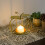 Pumpkin tealight candle holder wrought iron gold 2