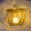 Pumpkin tealight candle holder wrought iron gold 4