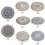 Bohemian Mandala Cotton Round Rug 90cm 4