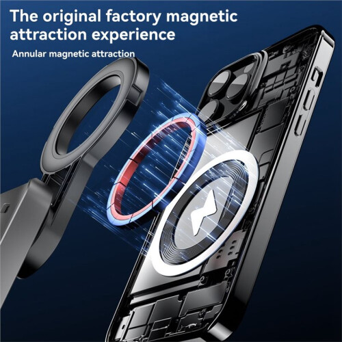 Magnetic  Selfie Stick Desktop Quadruped Handheld Stabilizer P15C  Mobile Phone Assisted Shooting Support Black 1