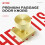 4 Pack Modern Satin Brass Door Knobs, Square Passage Door Knob Set for Interior Hall Closet 2
