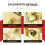 4 Pack Modern Satin Brass Door Knobs, Square Passage Door Knob Set for Interior Hall Closet 5