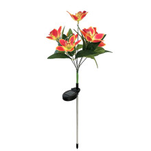 Lampe Solaire de Jardin à 7 Têtes, Orchidées Oscillantes, Lampe Solaire D'Extérieur Étanche, Fleurs Solaires Décoratives pour Jardin