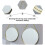 Vintage Round Handheld Wall Mirror Frameless Gold 3