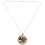 Pressed Flower Round Pendant Necklace 1