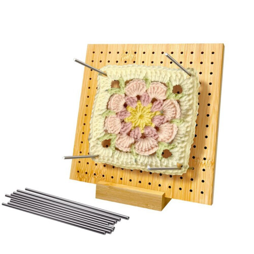 HäKel-Blockbrett, Handgefertigte Strick-Blockmatte, Oma-Quadrate - Perfektes Geschenk für MüTter Und GroßMutter 1