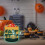 Balde de doces de Halloween com LED e rosto de abóbora, reutilizável. 3