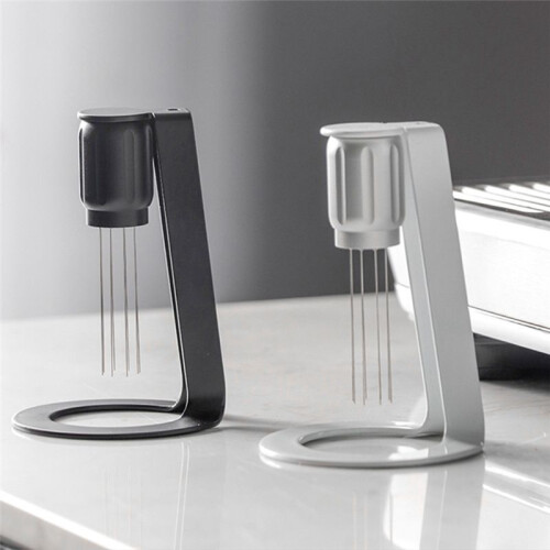 WDT Tool Magnetic Coffee Stirrer Distribution Tool Espresso Cloth Powder Stirrer Coffee Stirring Tool with Stand-B 2