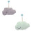 Soft Cloud Hanging Hand Towel Absorbent for Kids Home Use-grey 2