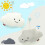 Soft Cloud Hanging Hand Towel Absorbent for Kids Home Use-grey 5