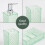 Pack of 4 Modern Diamonds Grids Bathroom-Morandi Blue 3