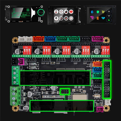 Mks Tinybee Controller-Karte Motherboard 32Bit 3D-Drucker-Steuerplatine UnterstüTzung  12864Lcd V3 Display 12864 LCD-Panel 2