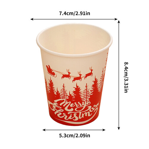 Christmas Disposable Cups Hot Cold Beverage 16 Pack 2