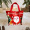 Christmas gift bags snowflake design canvas 10 pcs 5