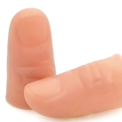 5Pcs Fake Thumb Tips Magic Trick Props Set Small Size Soft ColorCoded for Magicians 2