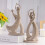 Heminredning i vintagestil med staty av sandstenspar 3