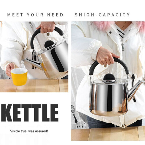 3L Thickened Whistle Kettle Stainless Steel Rapid Heating Boiling Water Pot Tea Kettle 2