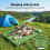 Identity Inflating Double Camping Slumbering Pad-blue 3