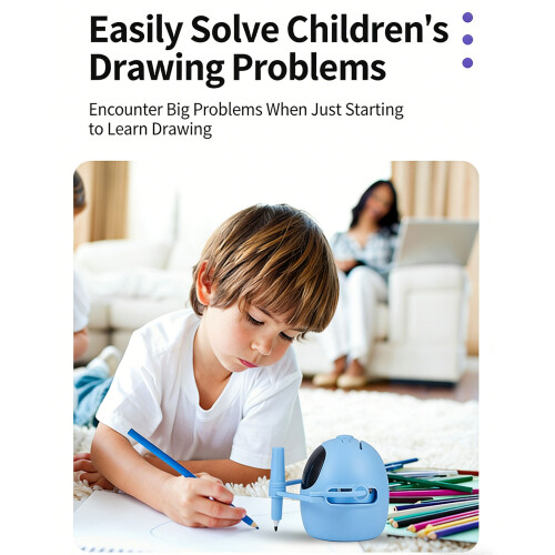 Creative Gift Drawing Robot Early Educational Toy For-White 2