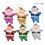Mini Santa Pendant Set Red 6 Pieces 3