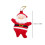 Mini Santa Pendant Set Red 6 Pieces 5