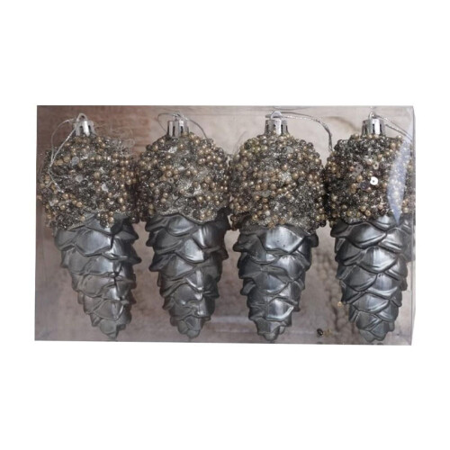 Blue Shatterproof Christmas Tree Baubles Set 2