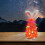 Pink Bunny LED Desktop Tree Ceramic Easter Decor 4