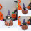 Halloweenversieringen: stoffen hoed, baard, pop, pompoen 5