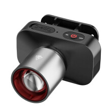 Superheldere Zoomzaklamp, Sterk Licht, LED-Koplamp, USB-Oplaadbaar voor Buitenvissen, Zaklamp