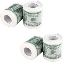 PieniąDze Papier Toaletowy Papier Toaletowy Nowość 100 DolaróW Waluta Papier Toaletowy - Opakowanie 4 Szt.