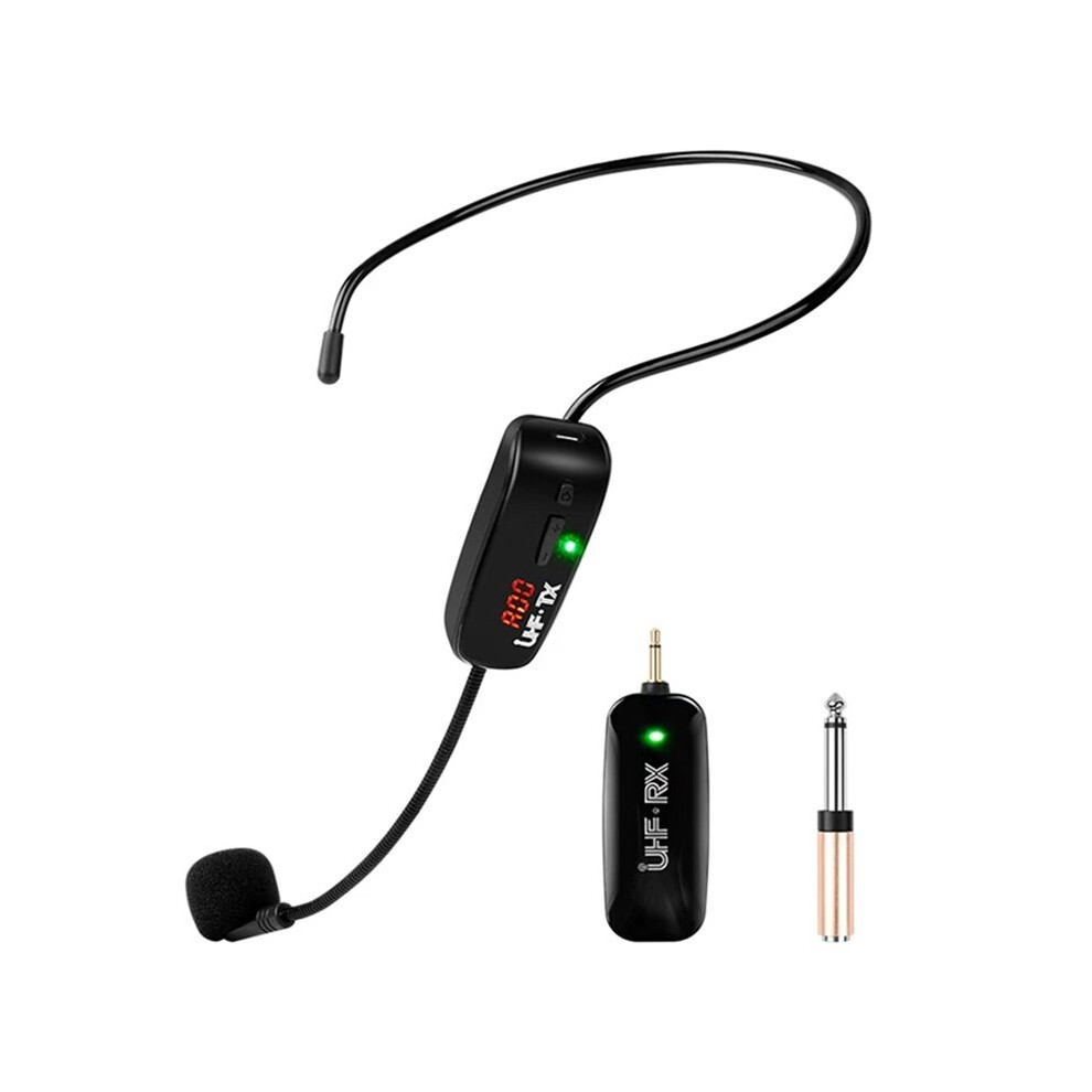 Portable Wireless Uhf Mic -Mounted Microphone With Receiver For Teaching Earphone Headphone Accessories 6031068297365