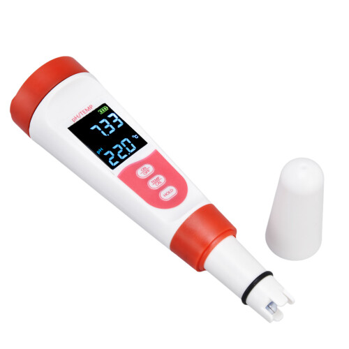Medidor de pH digital com calibração automática e visor digital nítido, testador de qualidade da água multifuncional e fácil de usar para 1