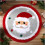 Fluffy Round Area Rug Red Polyester 23 inches 6