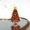 Brown Glass Mini Christmas Tree Ornament 6 cm 4
