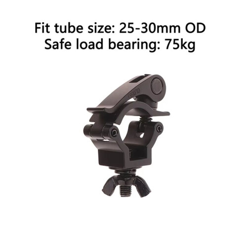 Quick Release Single Ring Buckle Clamp Quick Release Clamp Tube Pipe Quick Release Clamp Black 2