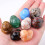 Crystal duckling sculpture stone miniature 1 piece 4