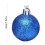 Blue Christmas Balls Shatterproof 24PCS 40mm 4