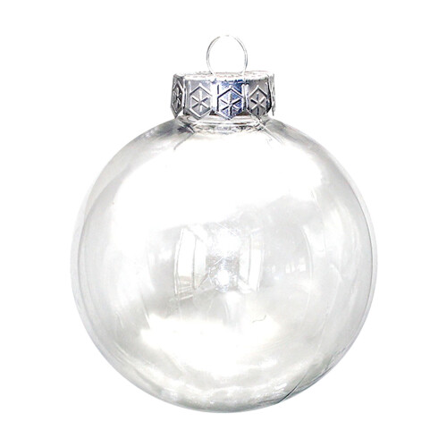 Clear Fillable Christmas Baubles – 3 Sizes Plastic 1