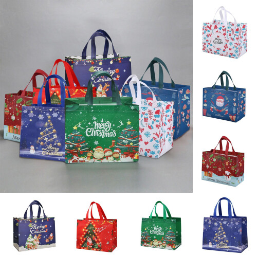 Christmas gift bag set laminated non-woven 6 pcs 2